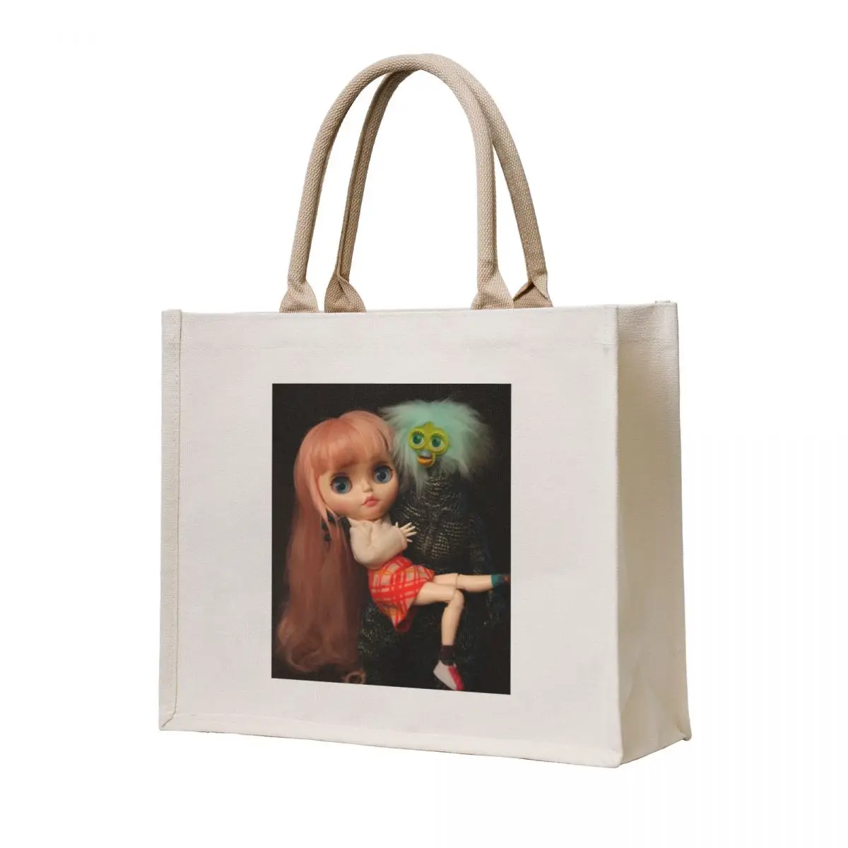 

Monster Furby Saves The Day! Tote Bag reusable shopping bag shopper bag women canvas Big
