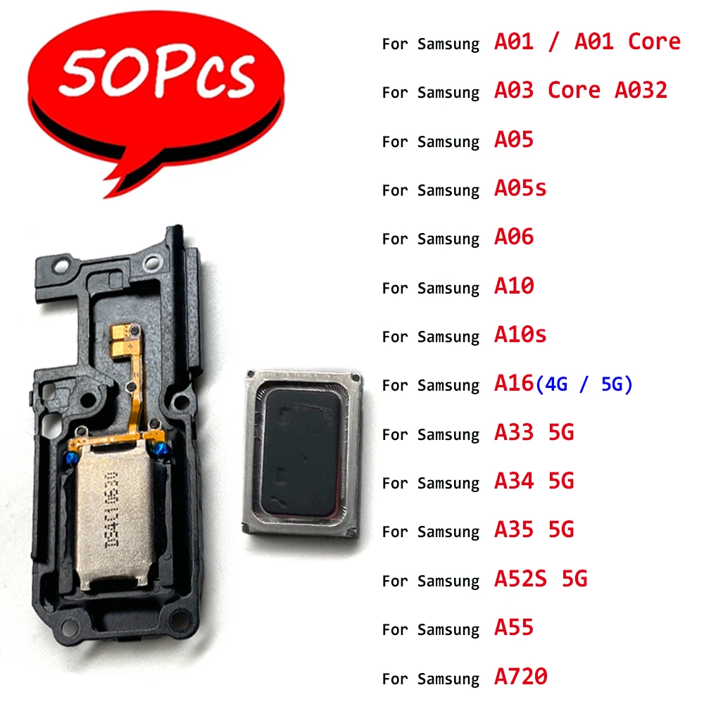 50Pcs，For Samsung A06 A05 A05S A52S A16 A35 A55 A33 A34 5G A10 A720 A10S A01 Loud Speaker Buzzer Ringer Replacement Accessories
