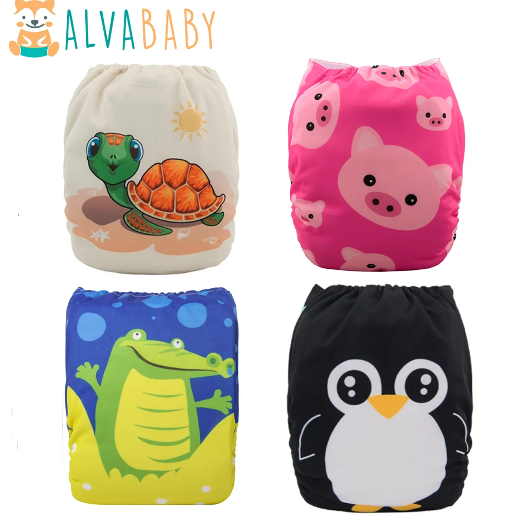 U Pick ALVABABY Cyfrowa pozycja Pieluszka materiałowa dla niemowląt Wielokrotnego użytku Pieluszka materiałowa dla niemowląt z 1 szt. Wkładką z mikrofibry