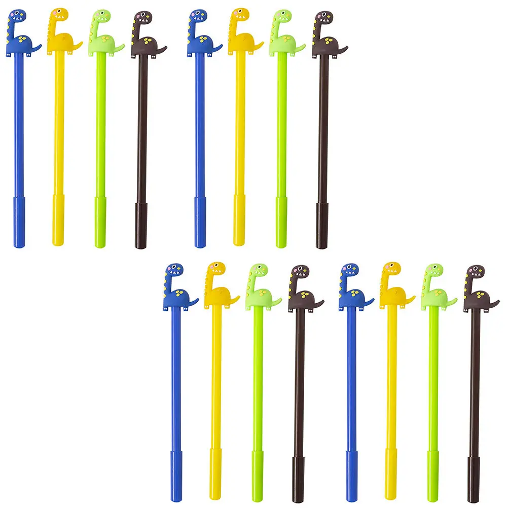 

16Pcs Dinosaur Gel Writing Pens Smooth Experience Lovely Pens for Students Kids Dinosaur Gel Pen