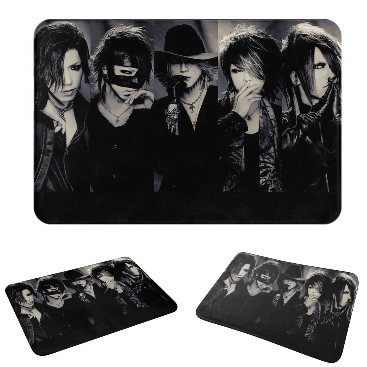Japan Rock The Gazette Band Anti-slip Doormat Floor Mat Dust-proo Carpet Rug for Kitchen Entrance Home Balcony Footpad Mats