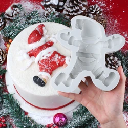 Christmas Santa Cookie Mould Silicone Mold Fondant Cake Decorating Tool Gumpaste Sugarcraft Chocolate Forms Bakeware Tools m395