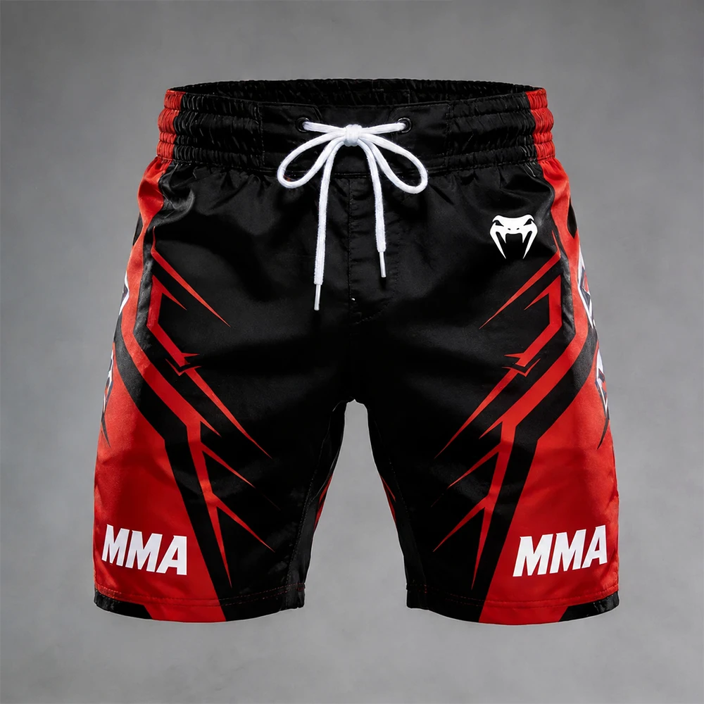 2026 Neue MMA Sommer-Kampfnacht Achteckiger Käfig Boxen Schnelltrocknende Atmungsaktive Shorts Herren/Kinder Mode Event Sportshorts ﻿ – Detail 12