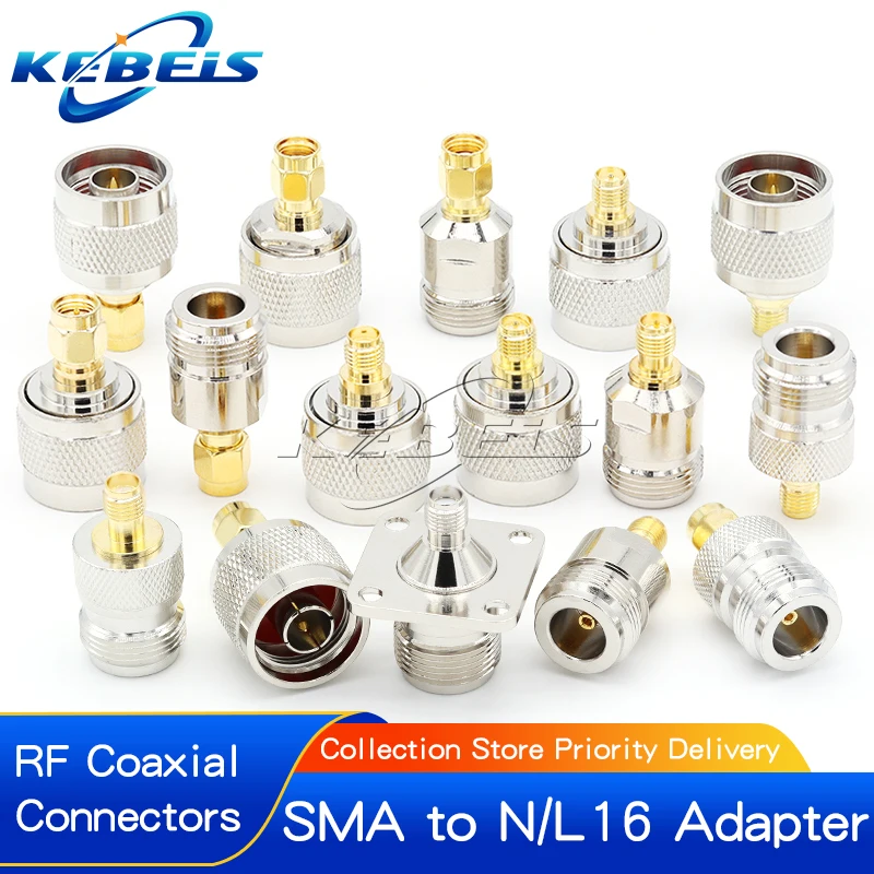 1PCS SMA to N Adapter  L16 N Male Female To Sma Male Female Straight Connector SMA To N Male Female Test Converter