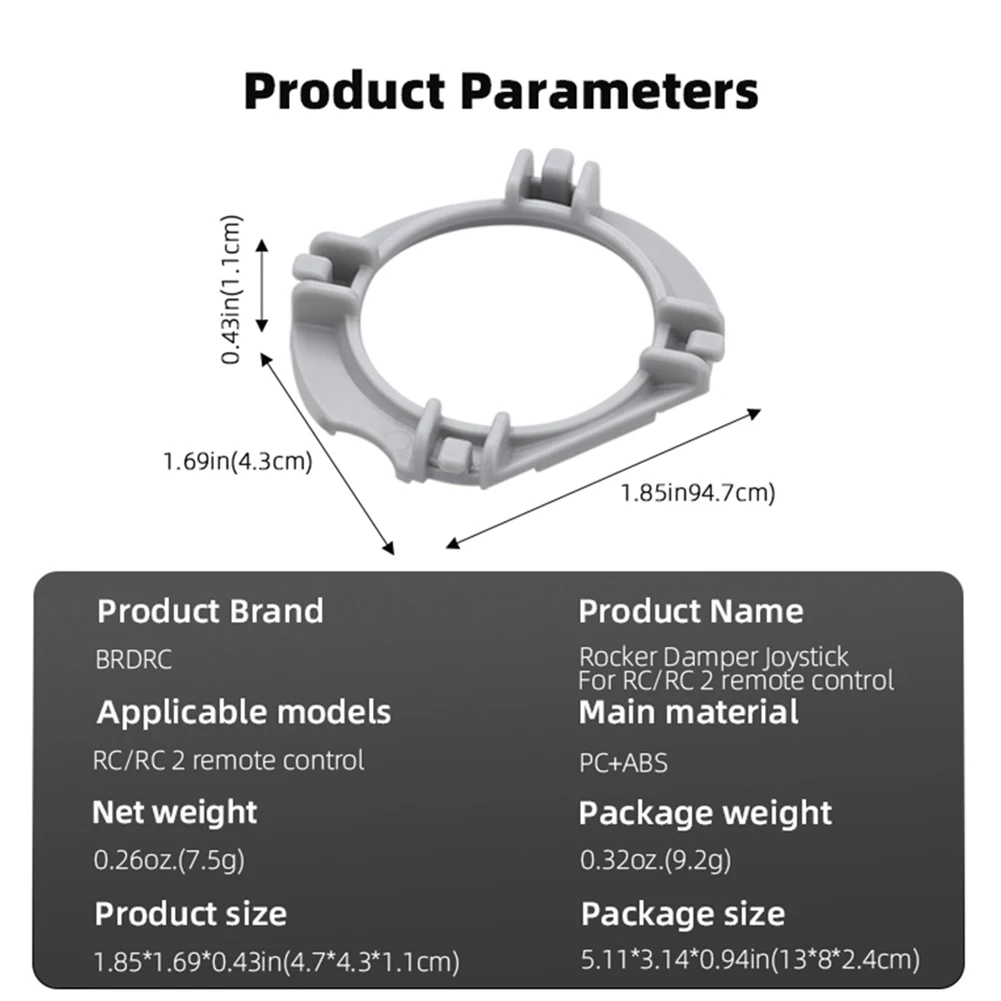 1 زوج الإبهام الروك المثبط عصا التحكم ياو المطاط حبل تحكم عن بعد الإبهام الروك المثبط ل DJI الهواء 3/Mini 4 برو RC/RC 2