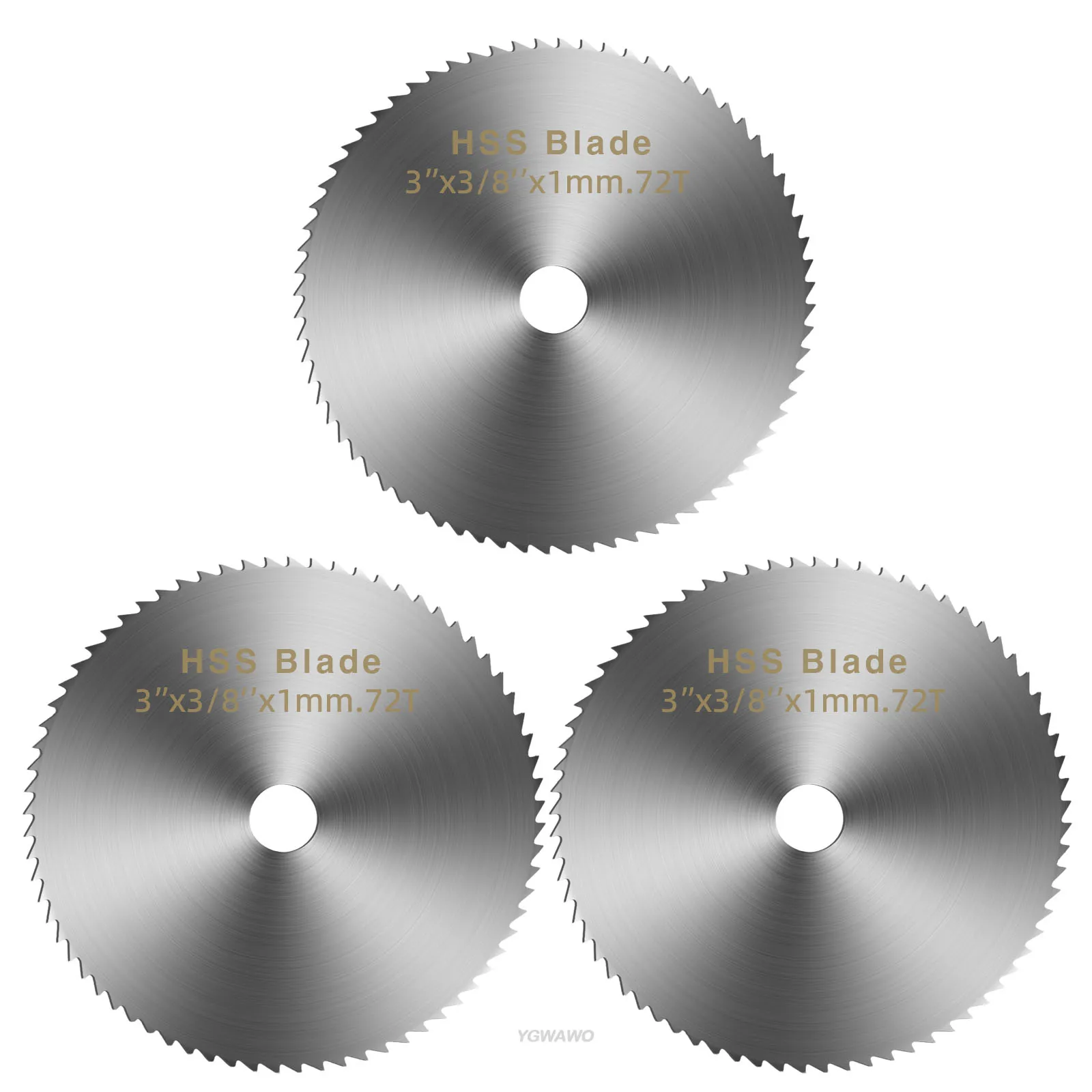 40/60/75/100mm 3pcs HSS Circular Saw Blade Disc Mini Small Milling Cutter Wood Plastic Metal Tile Multipurpose