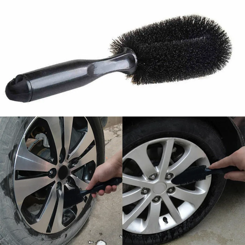 

1pcs Car Wheel Brush Wheel Rim Tire Detail Cleaning Brush Multi-Purpose for Wheels Wheel Brush Auto Details Soft Bristles