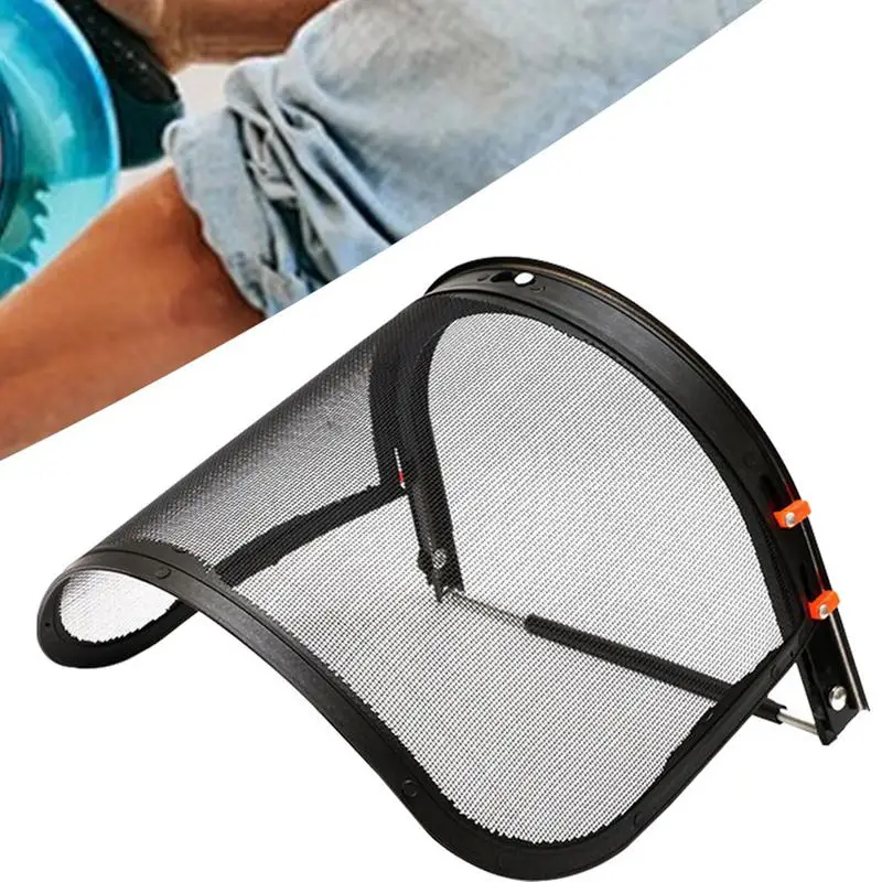 Forestry Facepiece Splash Prevention Electric Cutting Gardening Protection Mesh Face Shield Protective Mask For Safety Equipment