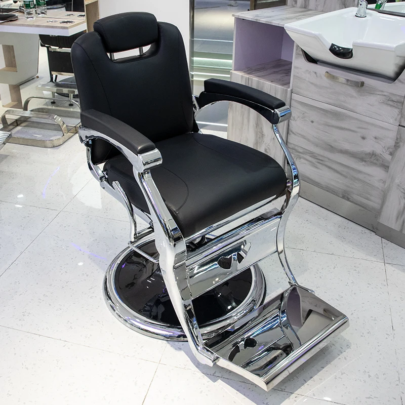 Barber Hair Salon Chair Folded Down Haircut Tattoo Hair Care Chair Men Head Lifting Barber Shop Children's Armchair Hair Stylis