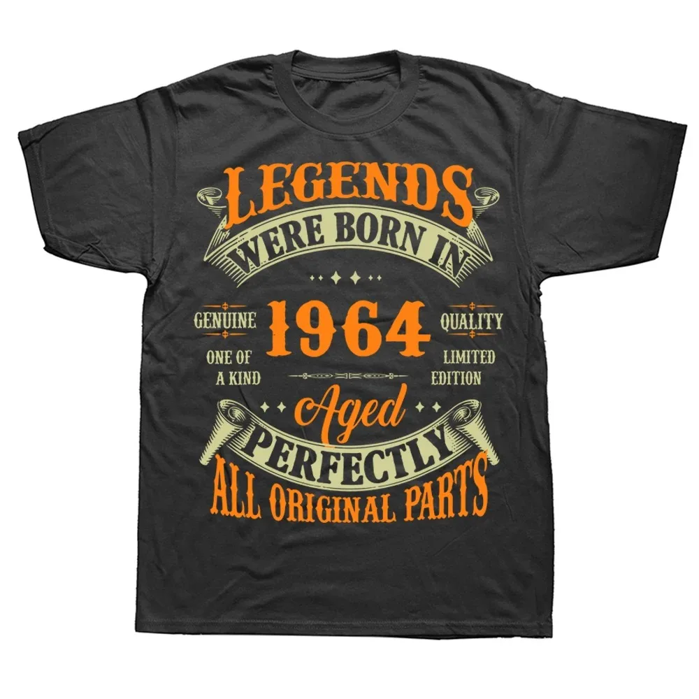 Novelty Legends Born in 1964 59 Years Old T Shirts Streetwear Short Sleeve Birthday Gifts Summer Style T-shirt Mens Clothing