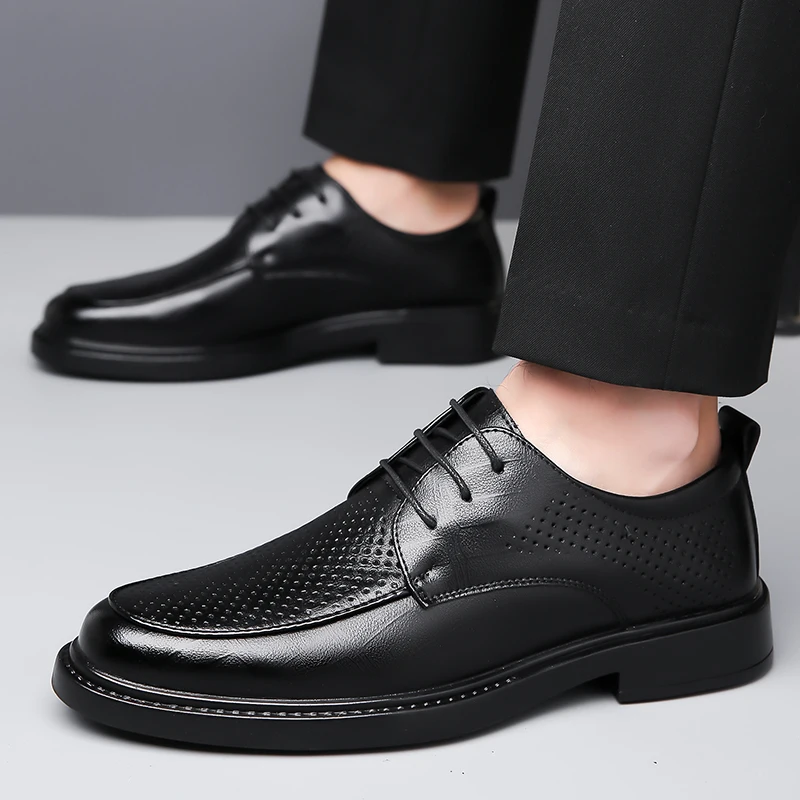 

Interview Commuting Multi-functional Men's Flat Casual Shoes 2025 New Business Style Formal Shoes leather shoes for men