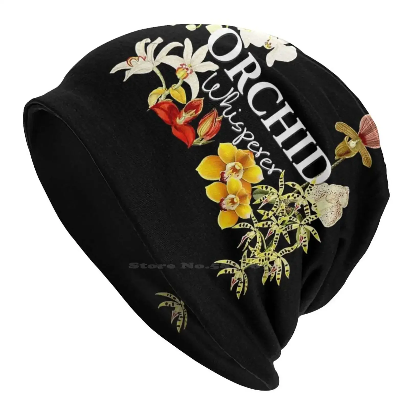 Orchid Whisperer I Love Orchids Knitted Hat Warm Beanie Outdoor Caps Orchid Lover Orchid Funny Orchid Design Orchid Saying