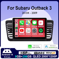 Android 14 Carplay Auto Car Radio For Subaru 2003- 2009 LHD Outback 3 Legacy 4 Multimedia Player Stereo GPS WIFI+4G BT DPS