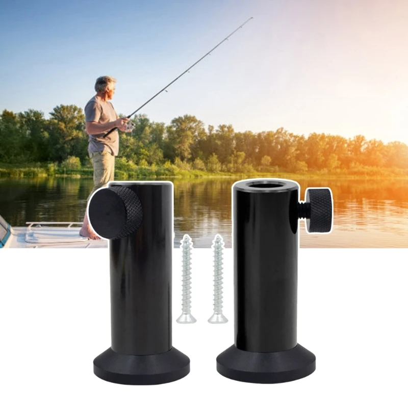 Carp Fishing Stage Stand Portable Fishing Rod Support with Screws Aluminum Fishing Rod Stand Rack Standing Brackets R66E