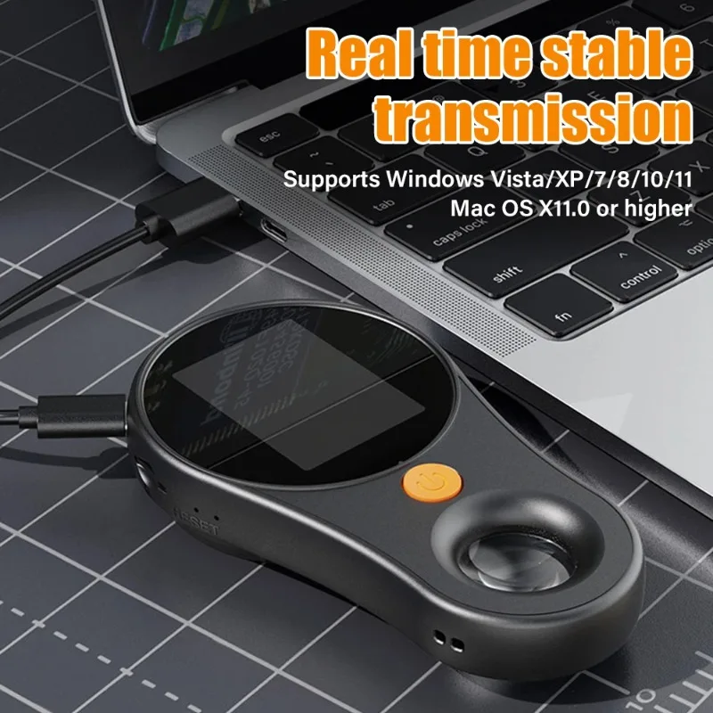 مجهر رقمي محمول 500X تكبير عالي الدقة عدسة مكبرة إلكترونية مع ضوء لإصلاح ساعات المجوهرات والعملات الإلكترونية ﻿