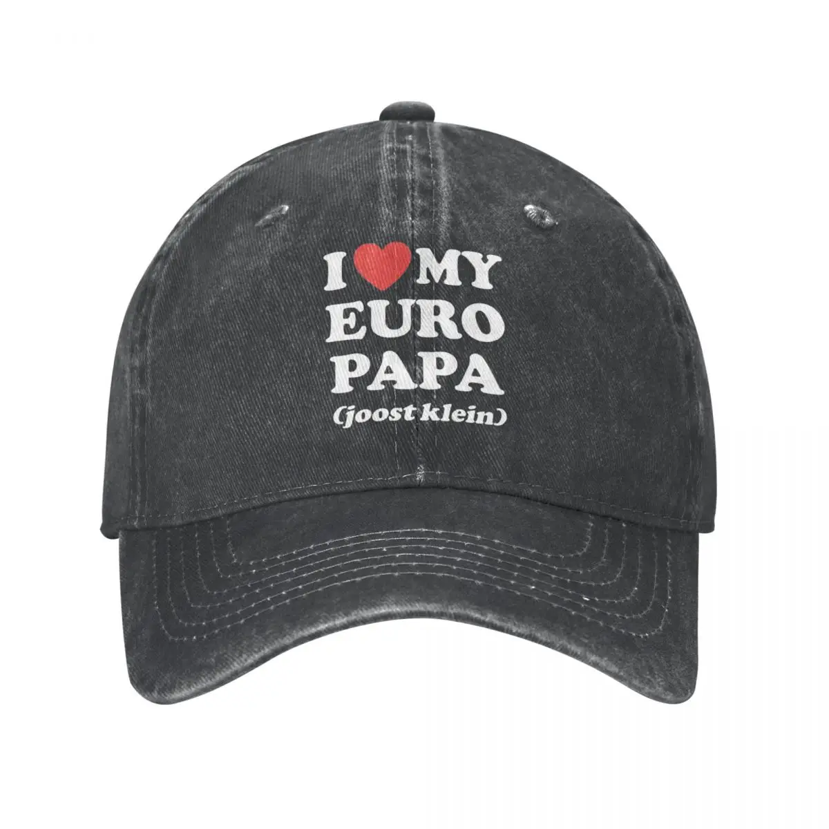 I Love My Europapa Joost Klein Unisex Style Baseball Caps Distressed Denim Hats Cap Classic Outdoor Summer Gift Sun Cap