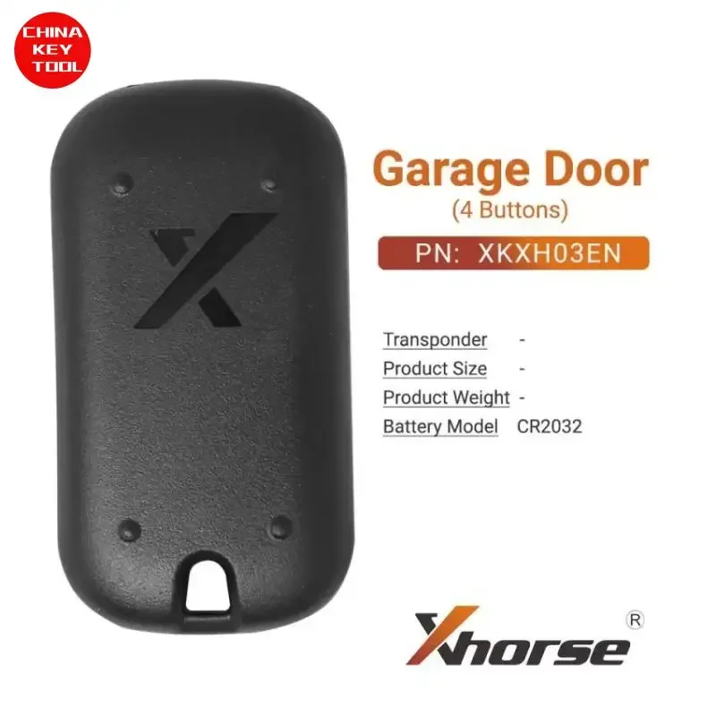 1PCS Xhorse VVDI Key Tool Wire Garage Remote Key 4 Buttons XKXH03EN