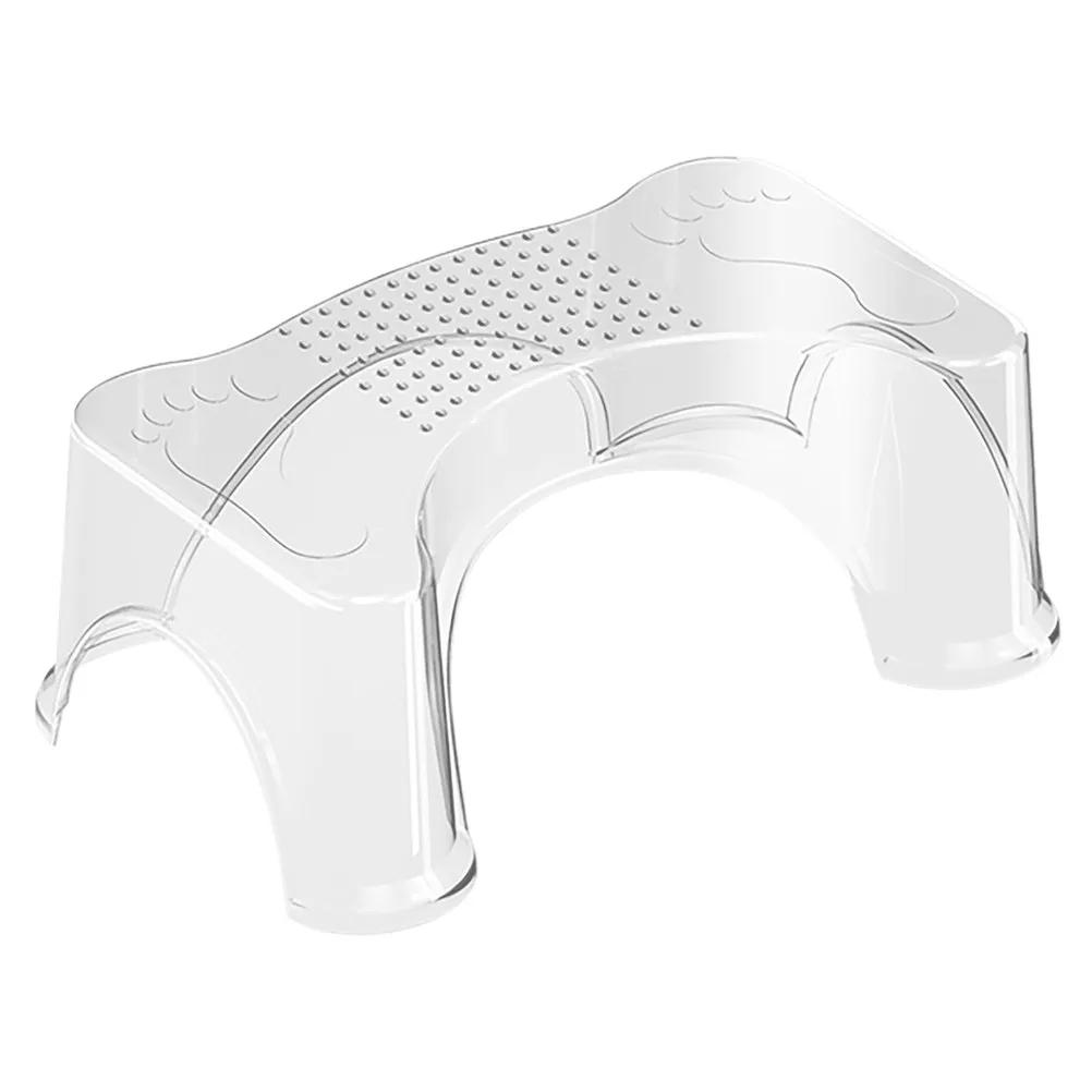 Clear Pet Toilet Stool for Adults Toddlers Non-Slip Bathroom Footstool Squatting Step Stool Pooping Potty Training Aid