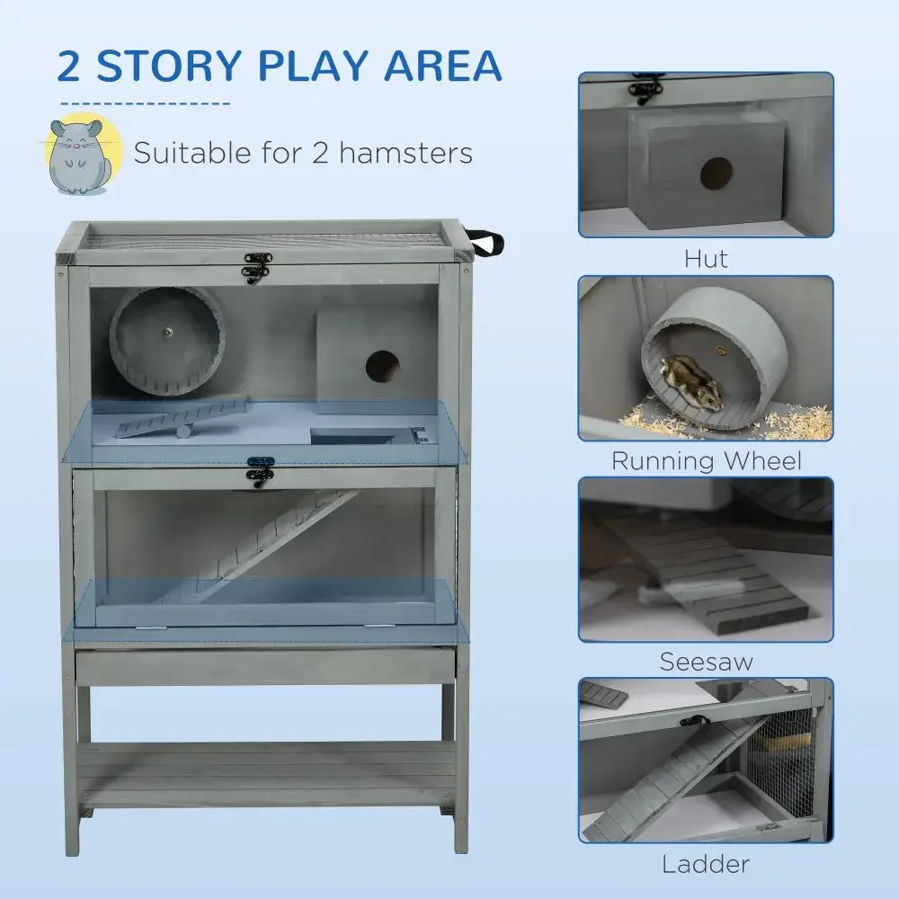 Wooden Hamster Cage Mice Habitat Rat Habitat