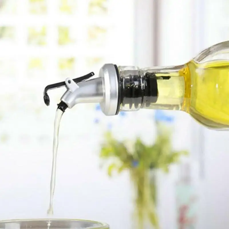 1Pcs Kitchen Oiler Olive Oil Dispenser Pourer Whisky Liquor Oil Wine Bottle Pourer Cap Spout Stopper Mouth Dispenser