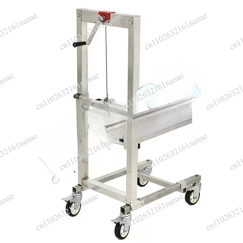 Loading Artifact Lifting Handling Stacker Forklift Lift Portable  Folding Retractable Trolley Bearing 60Kg Adjustable Hand Cart