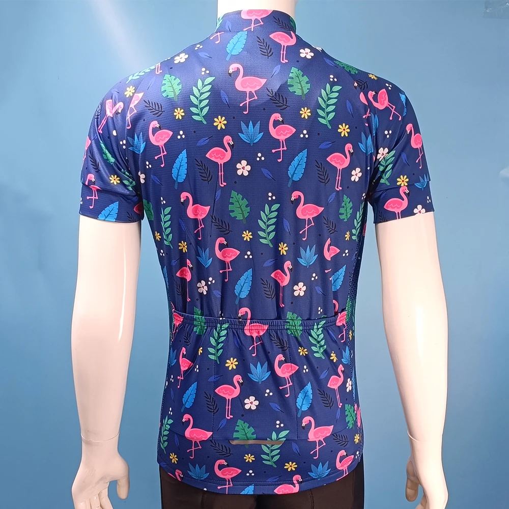 NEW Flamingo Team Cycling Jersey MTB Maillot Bike Shirt Downhill Jersey High Quality Pro Team Tricota Mountain Bicycle Clothing