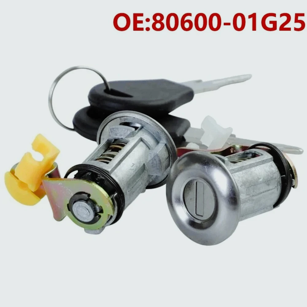 Coche 80600-01G25 8060001 Cerradura  puerta  coche G25 con 2 llaves para Nissan D21 Pickup Pathfinr 1987-1991