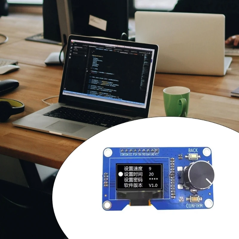 0.96 Inch Display Paired With Sensitive EC11 Decoding Module Clear Contrast For Engineering Projects