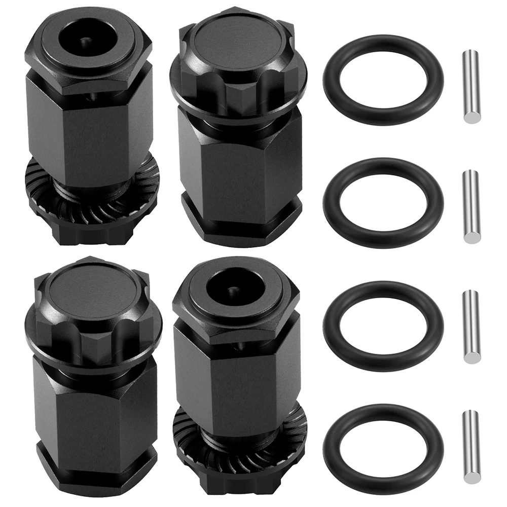 TRINOOD 4Pcs Aluminum Alloy Extension Adapter Nut Cap +50mm for 1/5 LO-SI DBXL 2.0 Upgrade Parts