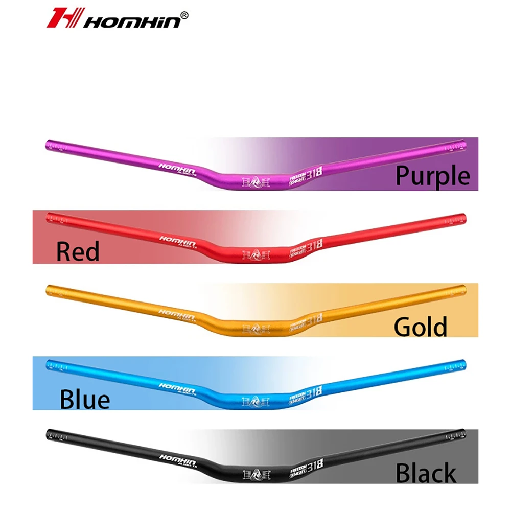 HOMHIN دراجة هوائية جبلية المقاود الألومنيوم ابتلاع المقود صنبور المقاود 720/780 مللي متر دراجة اكسسوارات