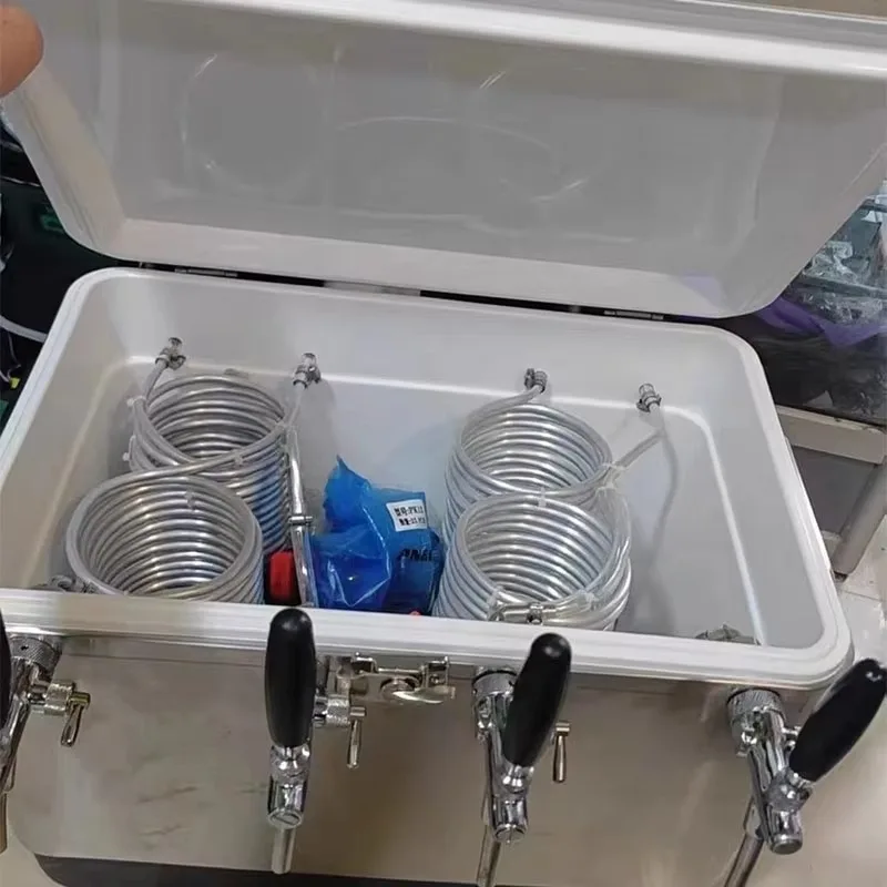 

50L Single 304 Stainless Steel Beer Cooling Box with Three Taps Model Hot Selling Beverage Refrigeration Equipment