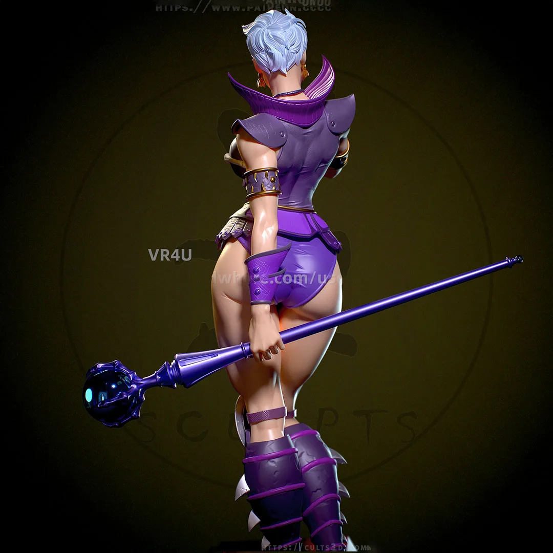 120mm, 100mm, 75mm, 50mm 3D Print, NSFW,Evil-Lyn Miniature Resin Figures, Unassembled and Unpainted Kits, Adult Collectible Toys