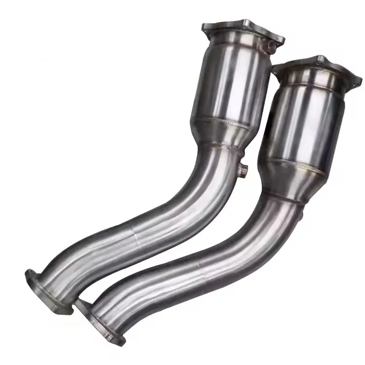 high performance downpipe 304 stainless steel exhaust downpipe for Porsche cayenne gts v8 958 4.8L