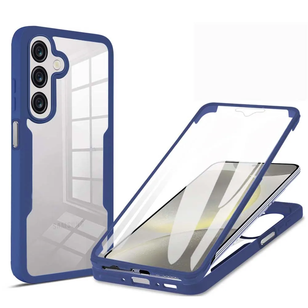 360 Full Body Screen Protector Transparant Case Voor Samsung Galaxy A06 A16 A36 A56 A26 Schokbestendig Telefoon Cover
