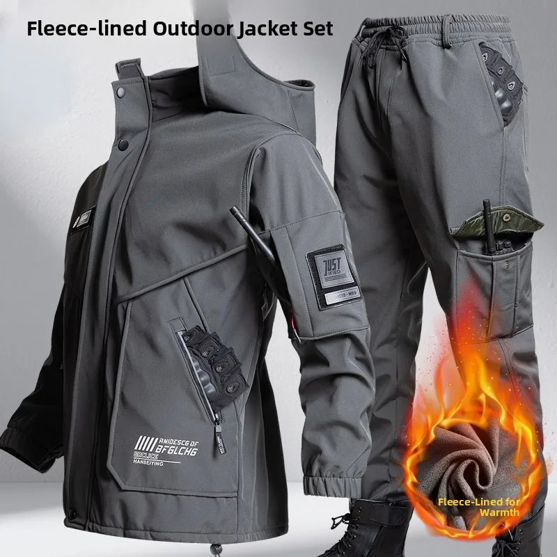men's-three-in-one-fleece-lined-jacket-pants-set-thickened-outdoor-casual-wear-windproof-waterproof-warm-cold-proof-work-uniform
