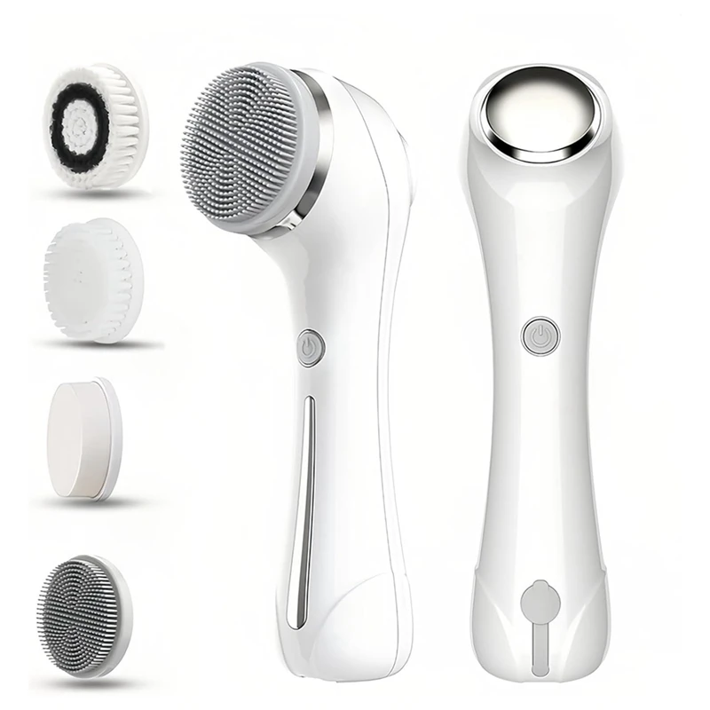 Facial Cleansing Brush, IPX 7 Waterproof Electric Facial Brush, 2 Adjustable Speeds, Facial Brush Cleaner-A58E