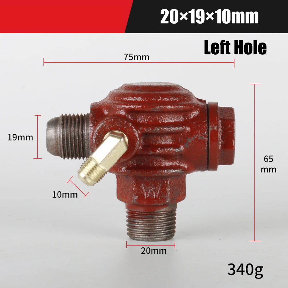 Cast Iron Copper Male Thread Connector Tool For Air Pump 1Pc Air Compressor Check Valve 3 Port