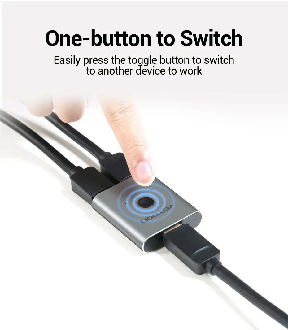 Vention HDMI Switcher 4K 60Hz Bi-Direction 2.0 HDMI Switch 1x2/2x1 Adapter für PS4/5 Xiaomi TV Box 8K HDMI 2.1 Splitter – Detail 5