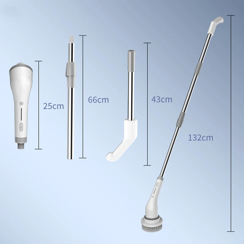แปรงไฟฟ้าอเนกประสงค์ไร้สาย8ใน1, แปรงทำความสะอาดในครัวเรือนสำหรับหน้าต่างห้องน้ำ