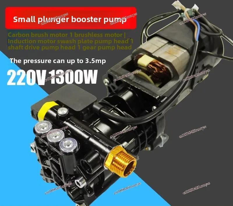 220V small plunger booster pump steam cleaner high pressure pump