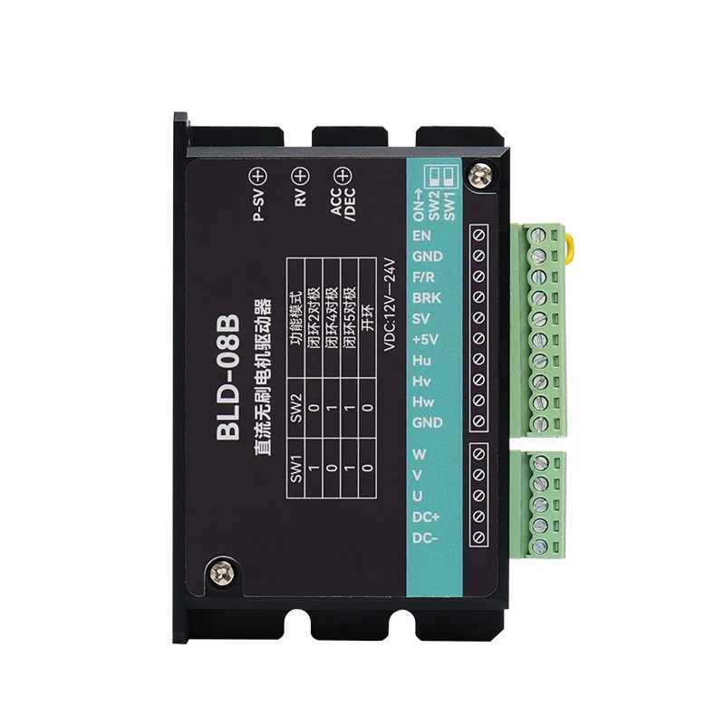 

BLD-08B DC Brushless Motor Driver 120W Hall 24V Speed Control Controller High Speed 3000 RPM