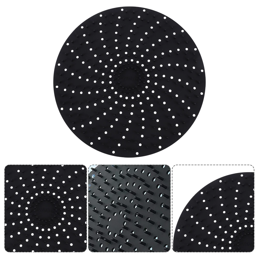 

2 Pcs Air Fryer Liner Silicone Baking Mat Hollow Design Reusable Kitchen Steamer Pad Non Stick Food Grade Pan Accessories