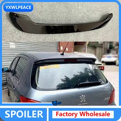 For Peugeot 307 Spoiler 2006 2007 2008 2009 2010 2011  12 Car Rear Wing Trim ABS Plastic Unpainted Color Rear Trunk Roof Spoiler
