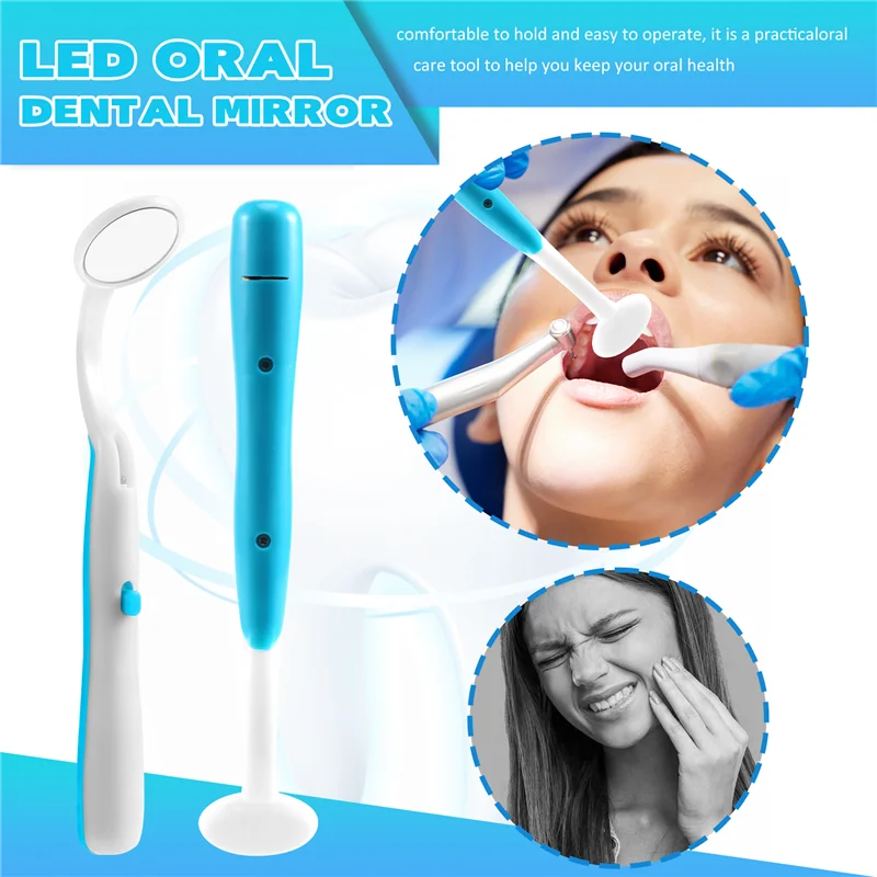 A18Z-1 Pc Led Light Teeth Oral  Mirror Super Bright Mouth Mirror Illuminated Tooth Care Tool Oral Hygiene Machine