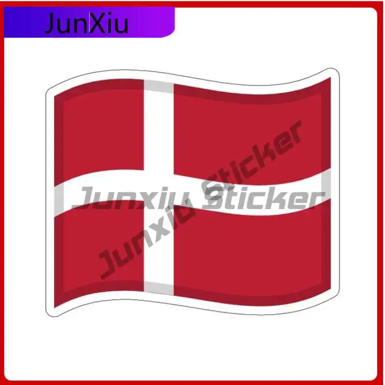 

Denmark Drift Flag Sticker Danish Gift Decorations Decal Accessories For Suv Motorcycle Bumper Rv Camper Windows Windshield Pvc