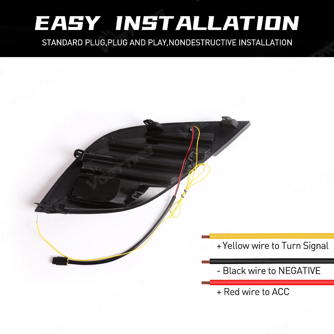 DRL For Toyota Camry SE XSE 2018 2019 2020 8th LED Daytime Running Lights Fog Front Bumper Headlights Turn Signal Lamps Daylight