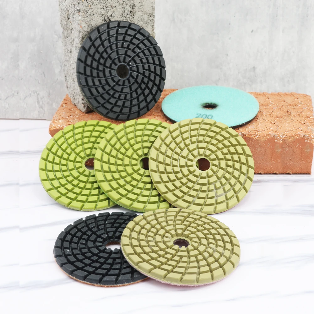 

SHDIATOOL 9Pcs Diamond Floor Polishing Pads Dia100mm Resin Bond Sanding Discs Floor Renew Repairing Pads For Concrete Home DIY