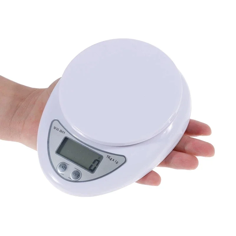 

5kg/1g 1kg/0.1g Portable Digital Scale LED Electronic Scales Postal Food Measuring Weight Kitchen LED Electronic Scales