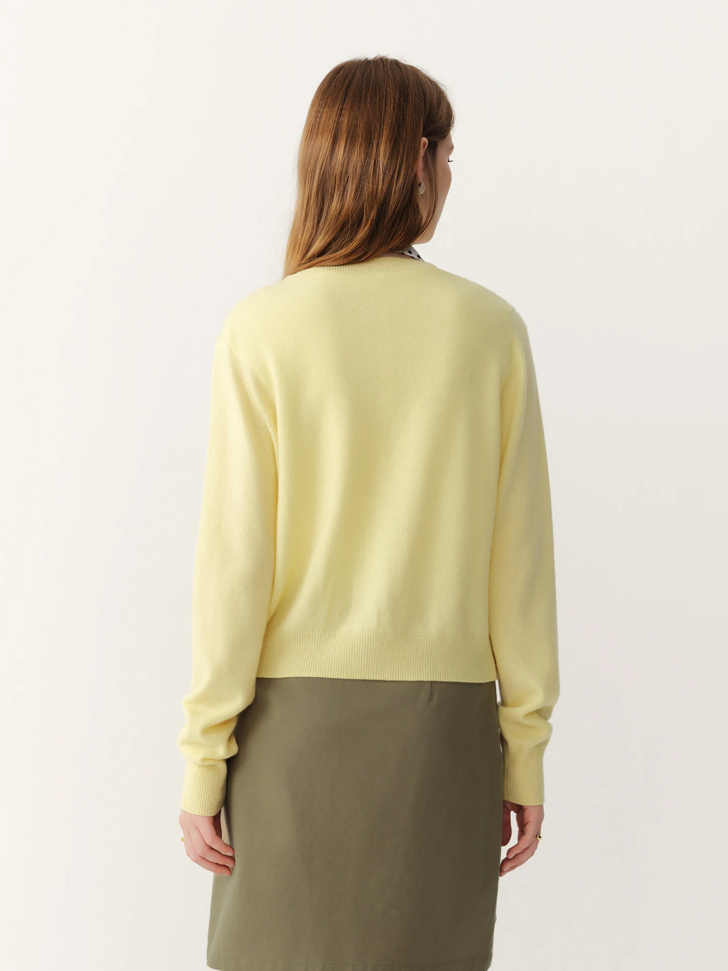 FSLE Damen-Strickcardigan aus 100 % Wolle, Winter 2026 Neuheit, weicher, warmer Strickpullover, lässig-elegante, vorne offene Oberbekleidung für Damen – Detail 28