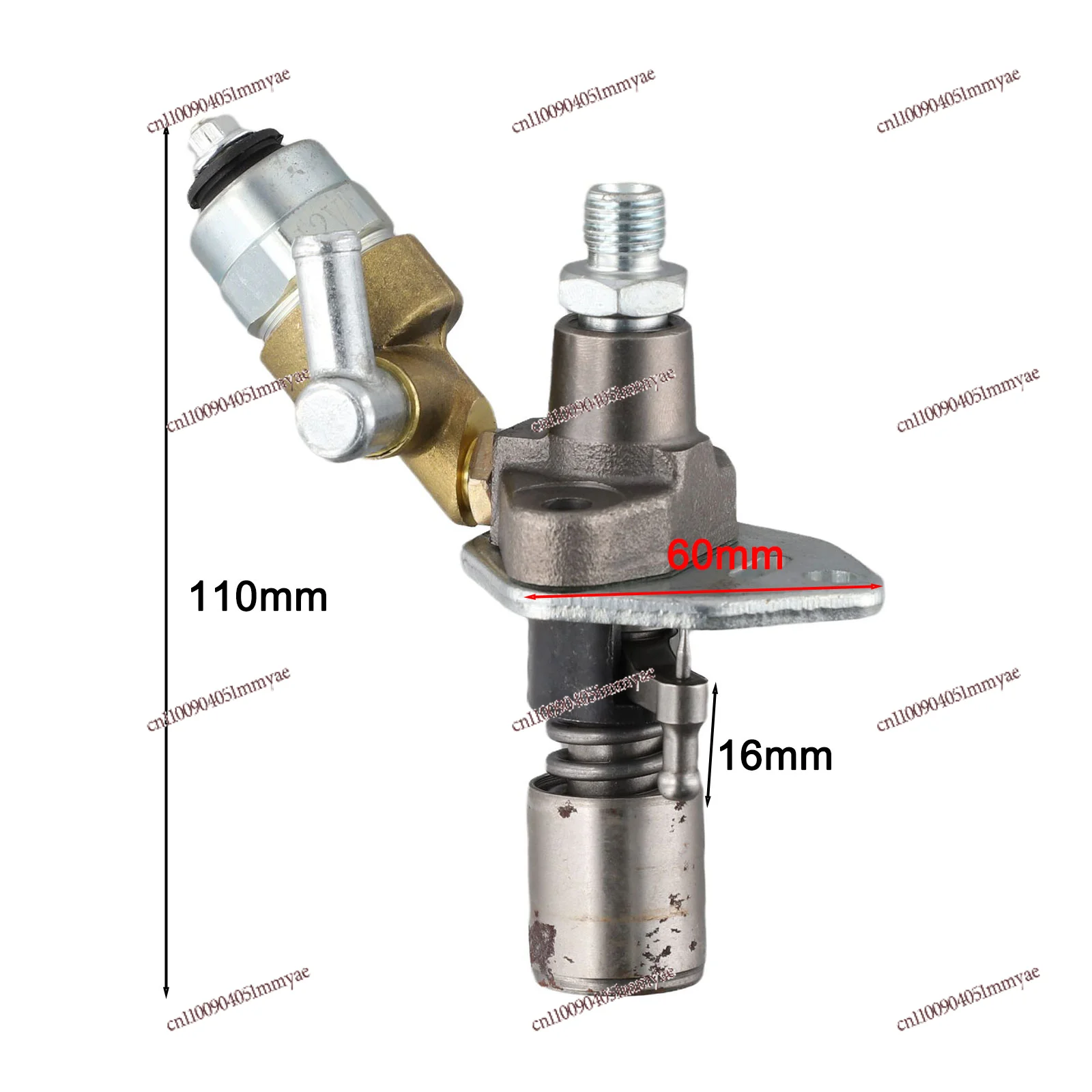 1pc Fuel Injector Pump with Solenoid Electric Oil Pump for 186 186F 188 for Yanmar L100 10HP Diesel Engine Generator